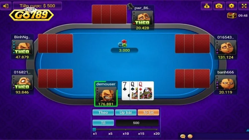 Luật chơi chi tiết về trò chơi bài ba cây tại cổng game GO789