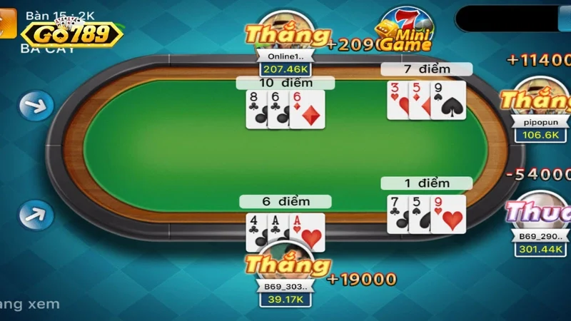 Mẹo tham gia vào trò chơi bài ba cây hữu ích